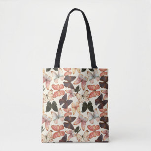 Tote Bag Papillons tropicaux : Motif imperméable.