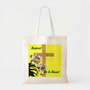 Tote Bag Pâques religieuses - Réjouissez-vous pour lui re