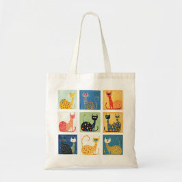 Tote Bag Parade de chats