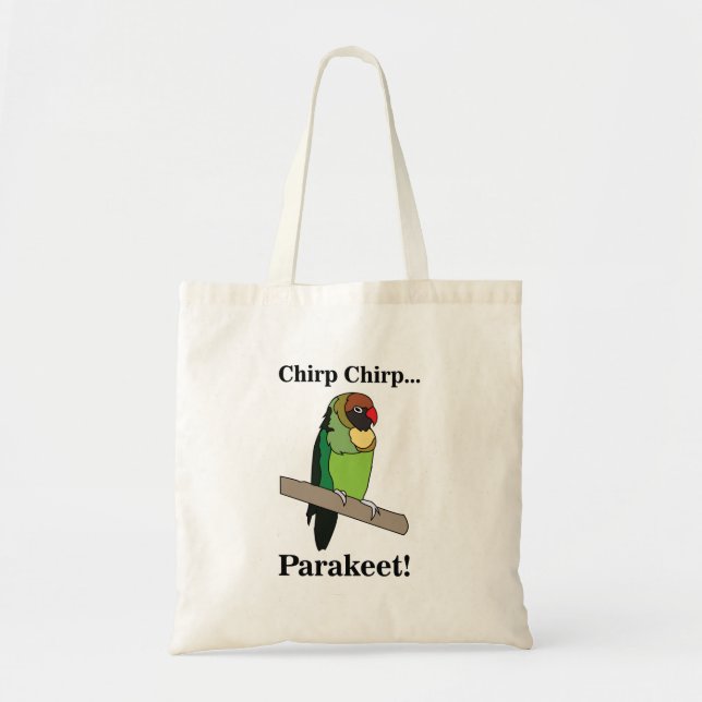 Tote Bag Parakeet Bird  (Devant)