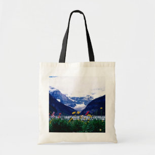 Tote Bag Parc national blanc de Banff, fleurs de Lake