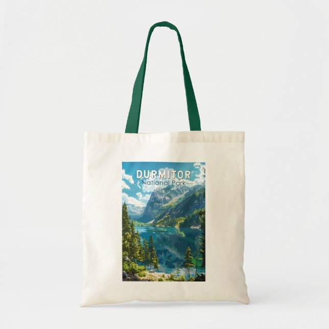 Tote Bag Parc national de Durmitor Monténégro Art de voyage (Devant)