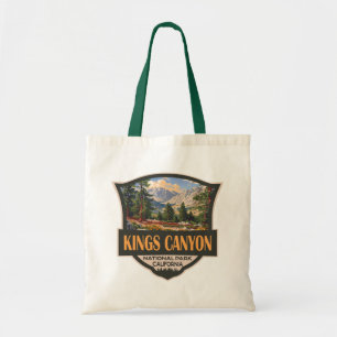 Tote Bag Parc national de Kings Canyon Illustration Art rét