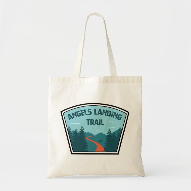 Tote Bag Parc national de la Zion du sentier Angels Landing (Devant)