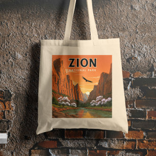 Tote Bag Parc national de vintage Sion