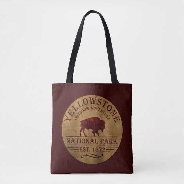 Tote Bag Parc national de Yellowstone (Devant)