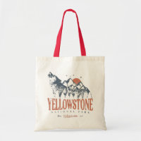 Parc national de Yellowstone Montagnes Wolf Vintag