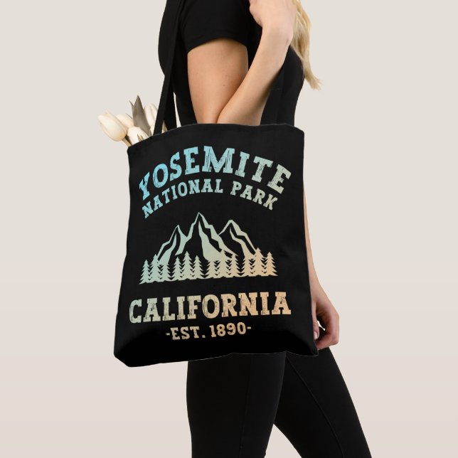 Tote Bag Parc national de Yosemite Californie Randonnée Gra (De près)