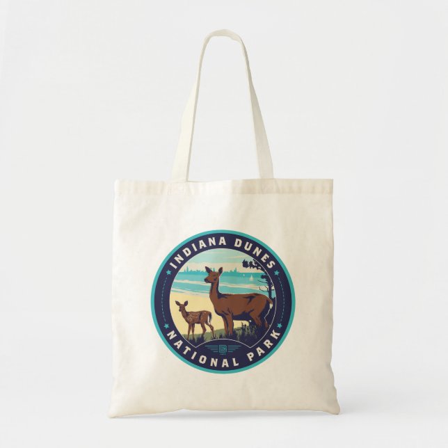 Tote Bag Parc national des dunes d'Indiana (Devant)