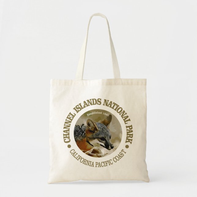 Tote Bag Parc national des îles Channel (renard) (Devant)