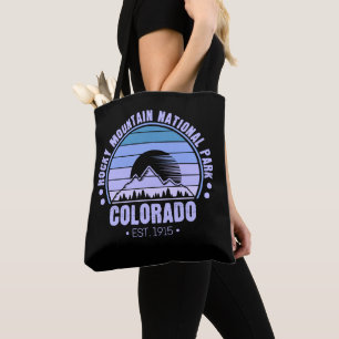 Tote Bag Parc national des Rocheuses Colorado Retro