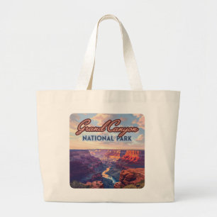 Tote Bag Parc national du Grand Canyon Arizona Retro