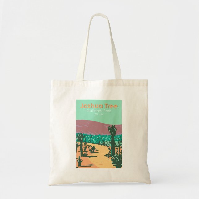 Tote Bag Parc national Joshua Tree Cholla Cactus Garden (Devant)