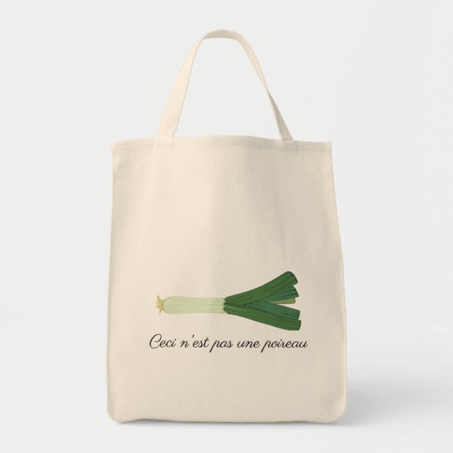 Tote Bag Parchemin des poireaux (Devant)