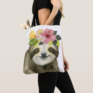 Tote Bag Paresse douce tropicale du halo  
