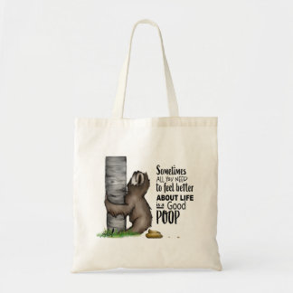 Tote Bag paresse pooping