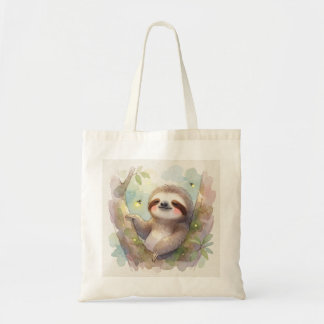 Tote Bag Paresseux regardant les lucioles depuis la niche d