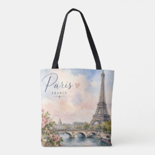 Tote Bag Paris France Tour Eiffel rivière seine