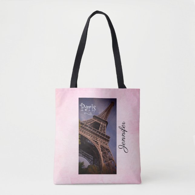 Tote Bag Paris Tour Eiffel Photo emblématique (Devant)