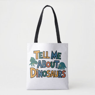 Tote Bag Parlez-moi des dinosaures