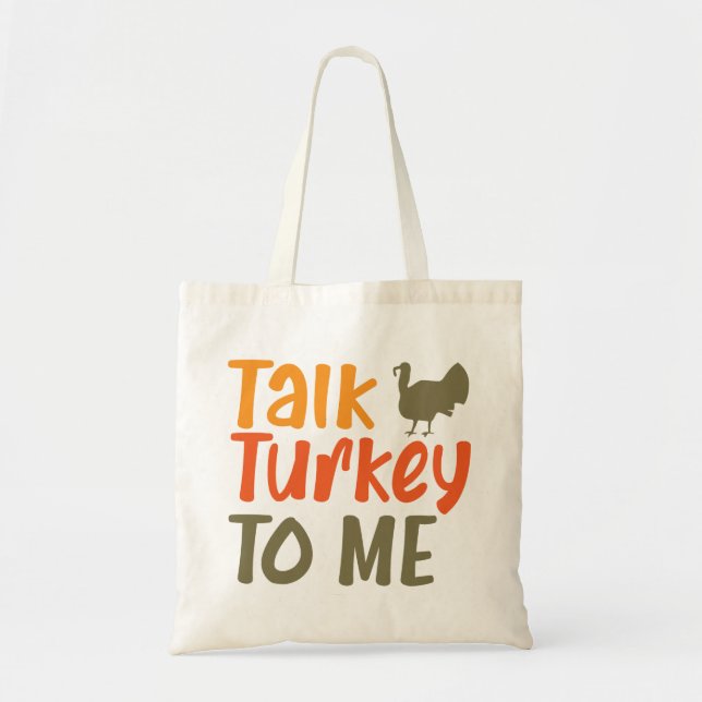 Tote Bag Parlez Turquie à moi Sassy Pun Drôle Citation (Devant)