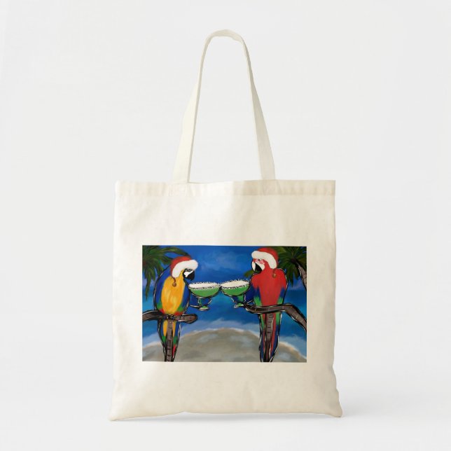 Tote Bag Parrot Père Noël (Devant)