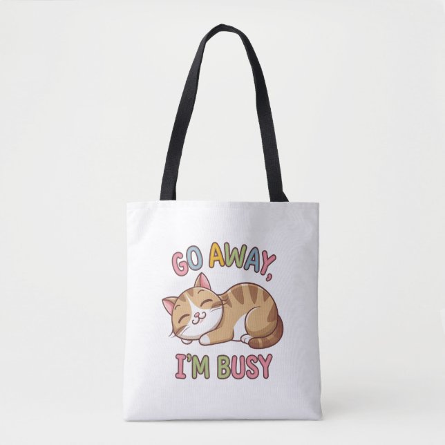 Tote Bag Pars, je suis occupé (Devant)