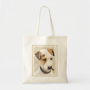 Tote Bag Parson Jack Russell Terrier Peinture - Chien Art