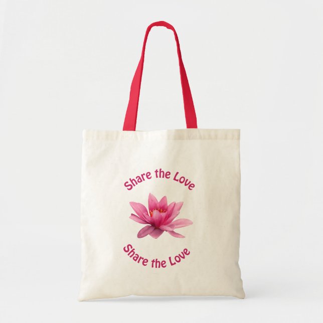 Tote Bag Partagez l'amour (Devant)