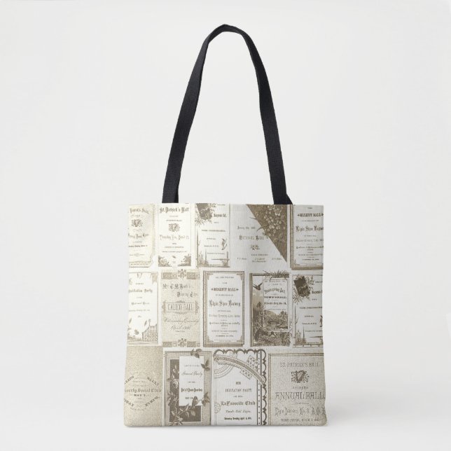 Tote Bag Parti des invitations du club Sepia d'Elgin Illino (Devant)