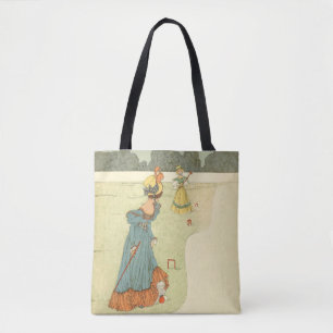 Tote Bag Partie de croquet des dames victoriennes dans un j