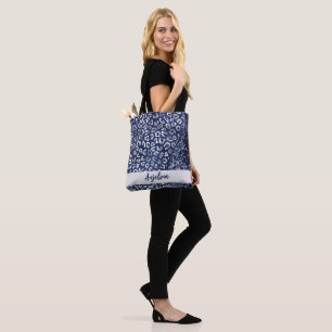 Tote Bag Parties scintillant bleue Poster de animal Glam Wa