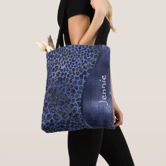 Tote Bag Parties scintillant bleue Poster de animal Glam Wa
