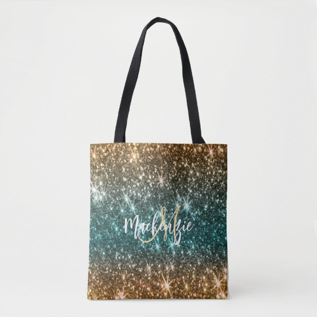 Tote Bag Parties scintillant colorée (Devant)