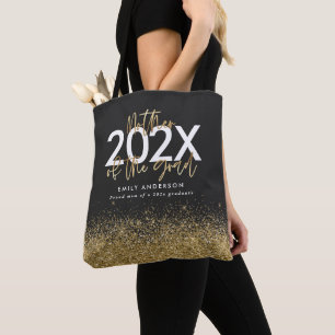 Tote Bag Parties scintillant de graduation de l'écriture mo