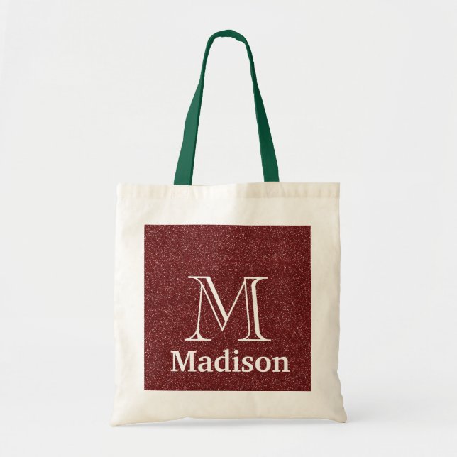 Tote Bag Parties scintillant d'or fausse personnalisation m (Devant)