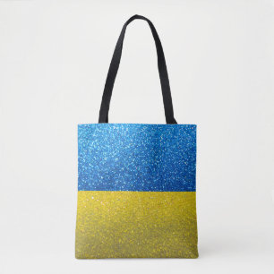 Tote Bag Parties scintillant drapeau ukrainien Ukraine Mode