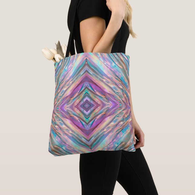 Tote Bag Parties scintillant Opal Holographique Collection  (De près)