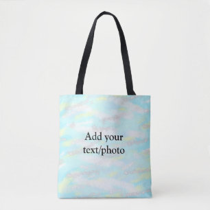 Tote Bag Parties scintillant pastel simple coloré ajouter v