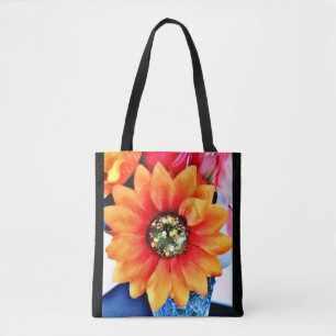 Tote Bag Parties scintillant tournesol