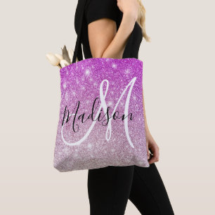 Tote Bag Parties scintillant violette Fille et Glam Parking