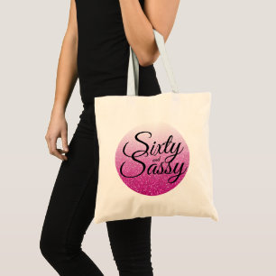 Tote Bag Parties scintillantes Ombre 60 de roses indien et