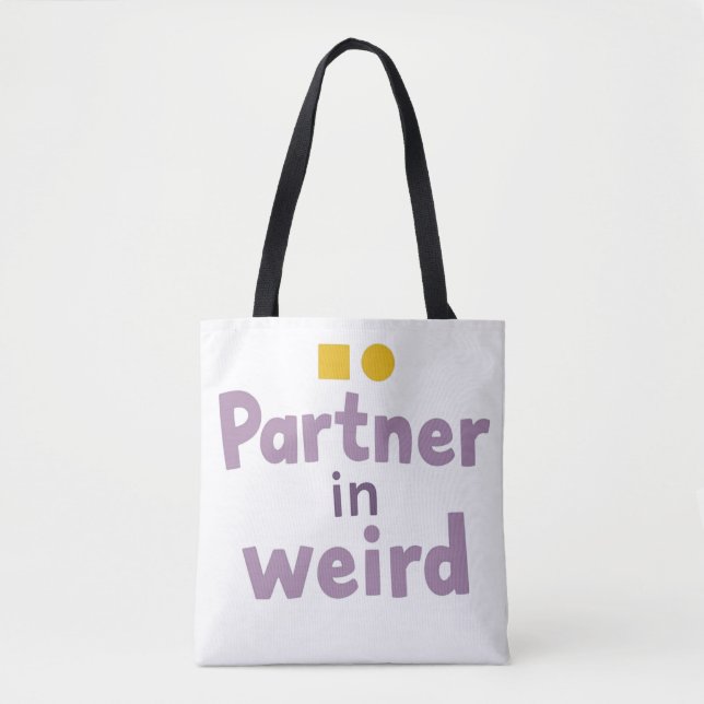 Tote Bag Partner in Weird (Devant)