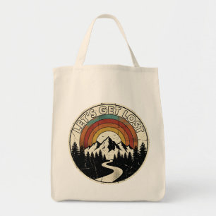 Tote Bag Partons à l'Aventure Retro Montagne Aventure Plein