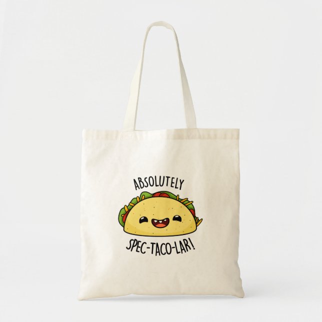 Tote Bag Parun Taco Funny Spec-Taco-Lar (Devant)