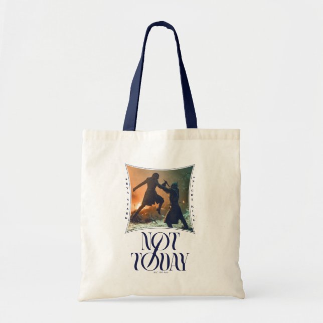Tote Bag "Pas Aujourd'Hui" Arya Stark Vs. Le Roi De Nuit (Devant)