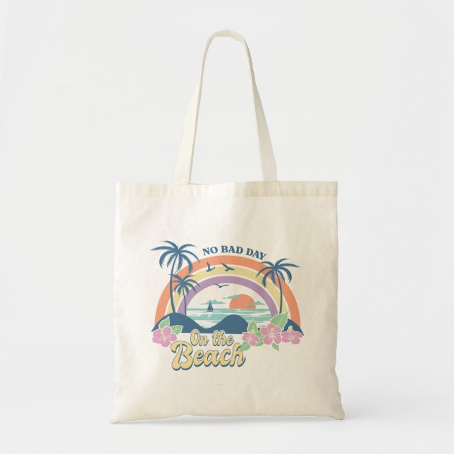 Tote Bag Pas De Mauvaise Journée Sur La Plage (Devant)