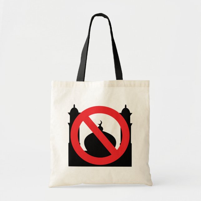 Tote Bag Pas de mosquée Pas de texte (Devant)