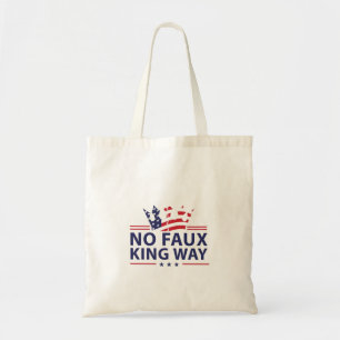 Tote Bag Pas de rois en Amérique Anti Trump Anti Fascisme