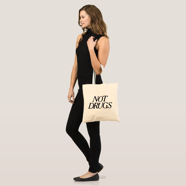 Tote Bag Pas drogues (Devant (modèle))